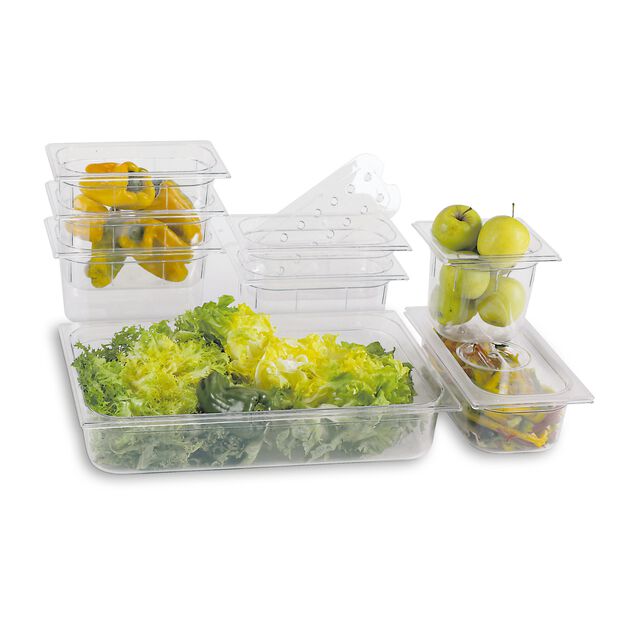 Гастроемкость стандартная, 52л., GN2/1-650x530h=200мм., поликарбонат